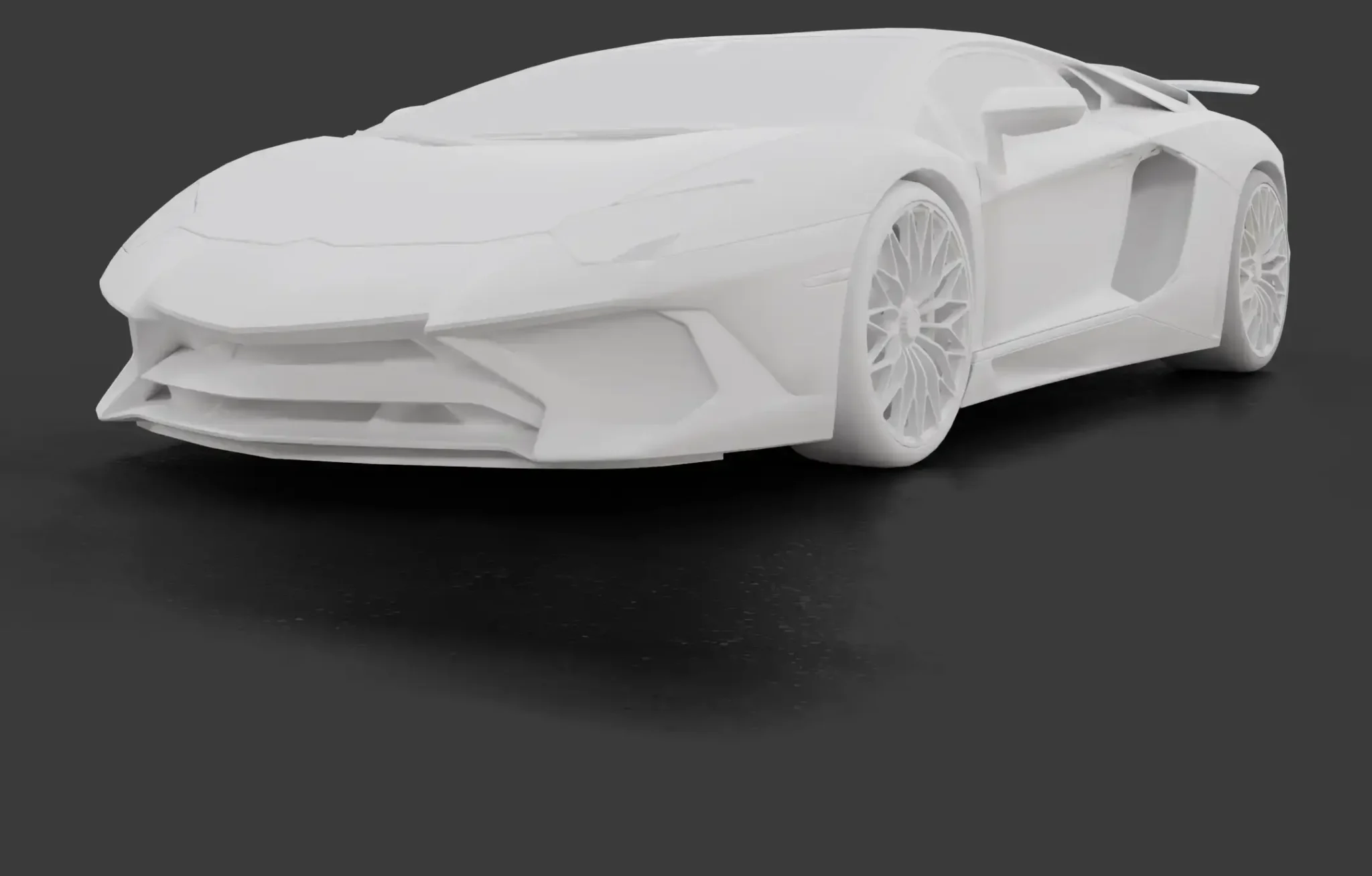 3D Simulation eines Supersportwagen